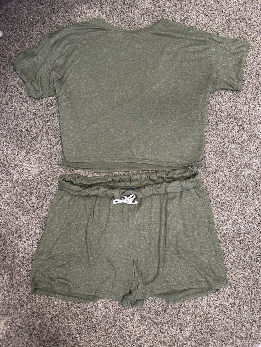 Old Navy Olive Green Knit Lounge Shorts